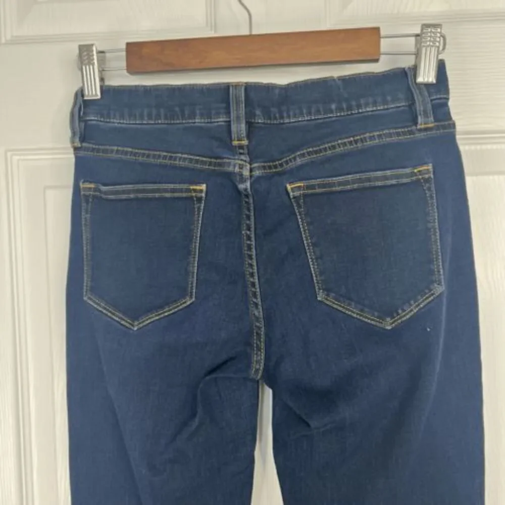 J.‎ Crew Dark Wash Mid Rise Toothpick Stretch Skinny Jeans Size 26